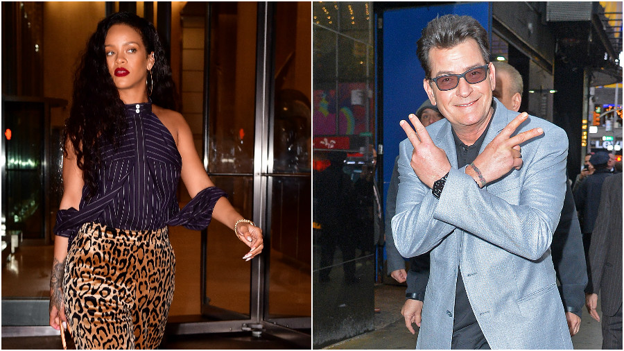 Charlie Sheen is ready to squash the beef with Rihanna nobody knew he had