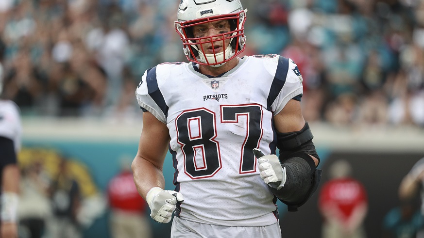 Patriots tight end Rob Gronkowski. (Photo: Getty Images)