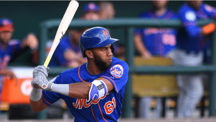 Mets top prospect Amed Rosario during a 2017 spring training game. (Photo: Getty Images)