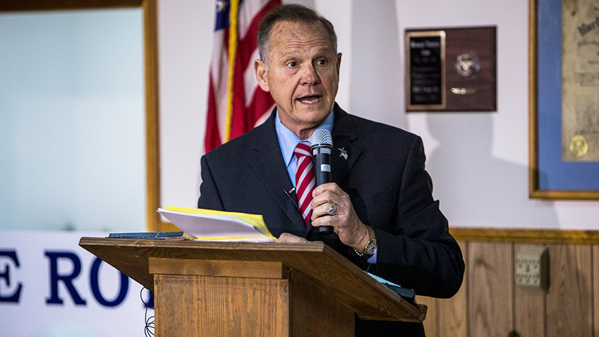 Roy Moore blames LGBT community, socialists for spreading sexual