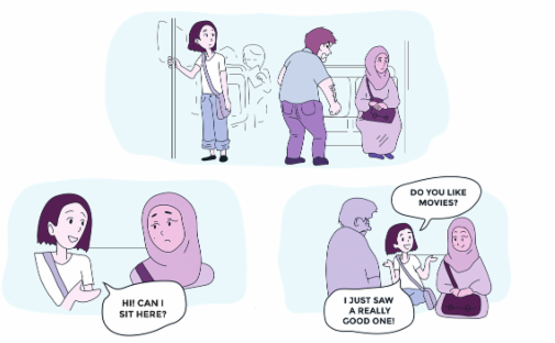 A PSA campaign in Boston aims to urge bystanders to address Islamophobia. Photo: Provided by City of Boston
