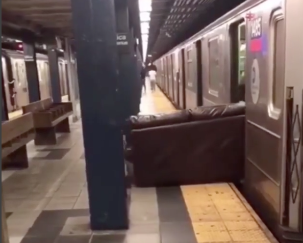 nyc subway couch