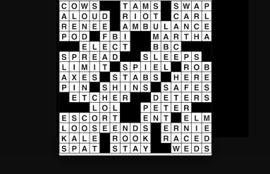 Crossword puzzle, Wander Words answers: May 23, 2019