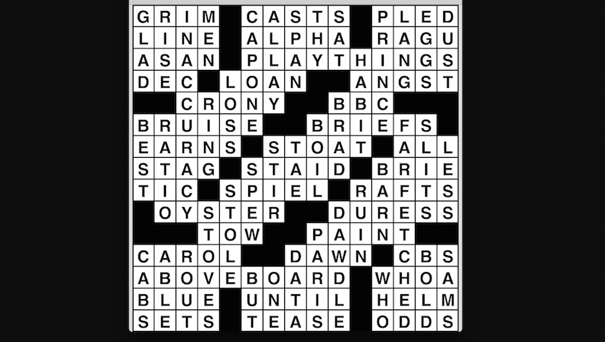 Crossword puzzle, Wander Words answers: June 6, 2019