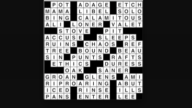 Crossword puzzle, Wander Words answers: June 7, 2019