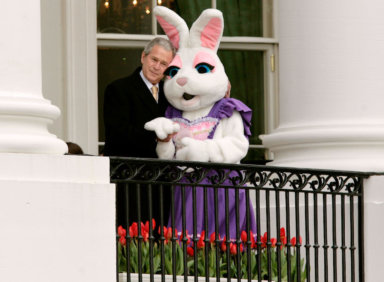Sean Spicer, former White House Easter Bunny?!?!