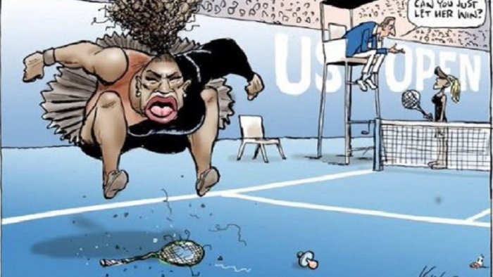 Serena Williams cartoon