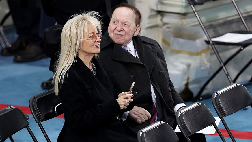 Sheldon Adelson and Miriam Adelson