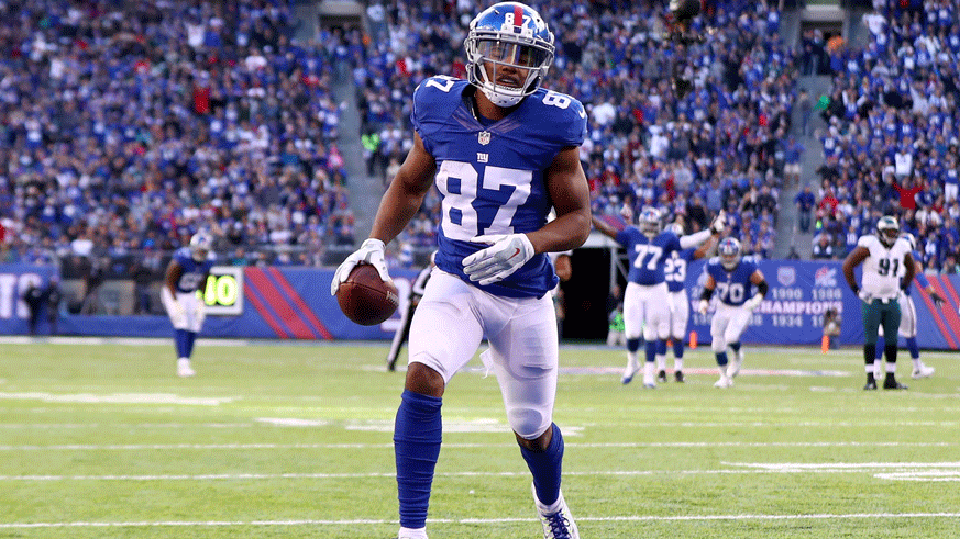 New York Giants wide receiver Sterling Shepard walks into the end zone during a 2016 game. (Photo: Getty Images)
