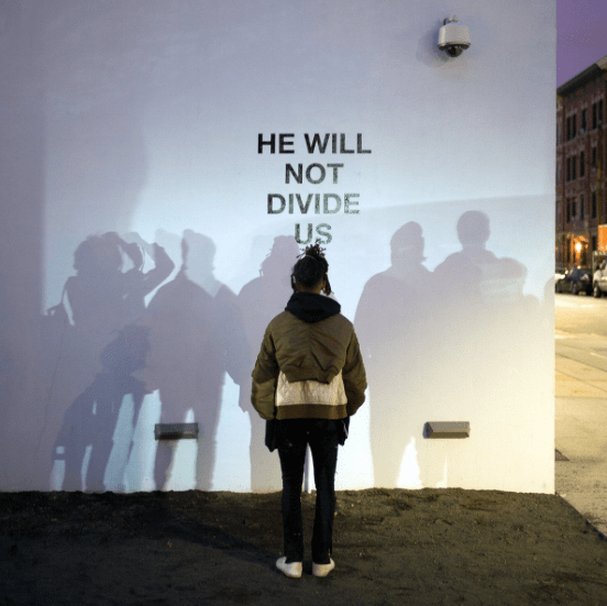 Shia LeBeouf launches anti-Trump installation called, ‘HE WILL NOT DIVIDE