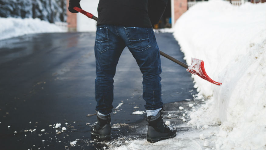 How to shovel snow