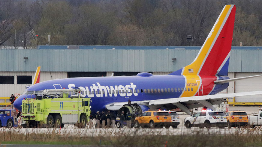 Southwest Airlines jet engine failure metal fatigue