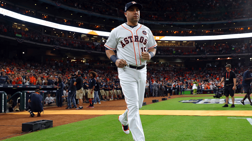 Mets manager Carlos Beltran finished his career with the Astros in 2017. (Photo: Getty Images)