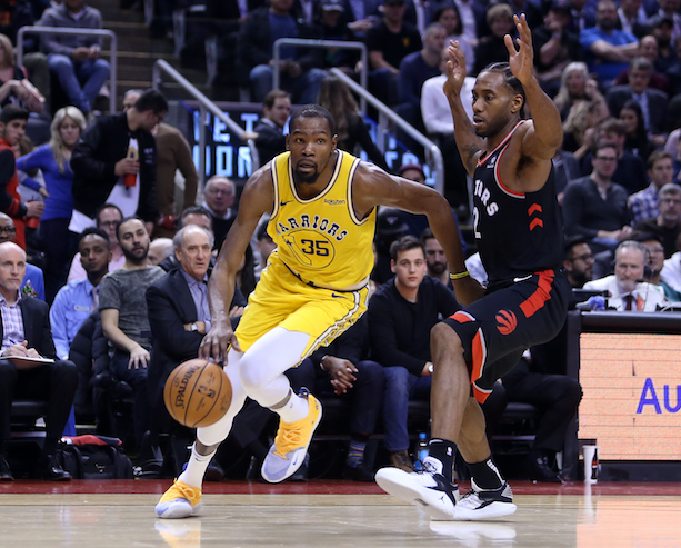 Could the Knicks shift focus from Kevin Durant to Kawhi Leonard? (Photo: Getty Images)