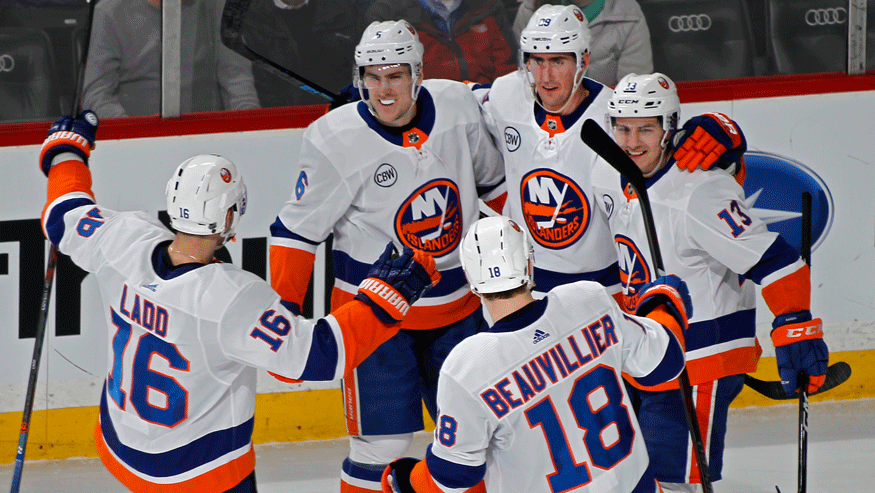 The Islanders needed a Brock Nelson overtime winner to squeak past the Minnesota Wild on Sunday. (Photo: Getty Images)