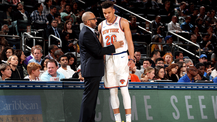 Kevin Knox (20) is a promising young talent that could appeal to the Pelicans. (Photo: Getty Images)