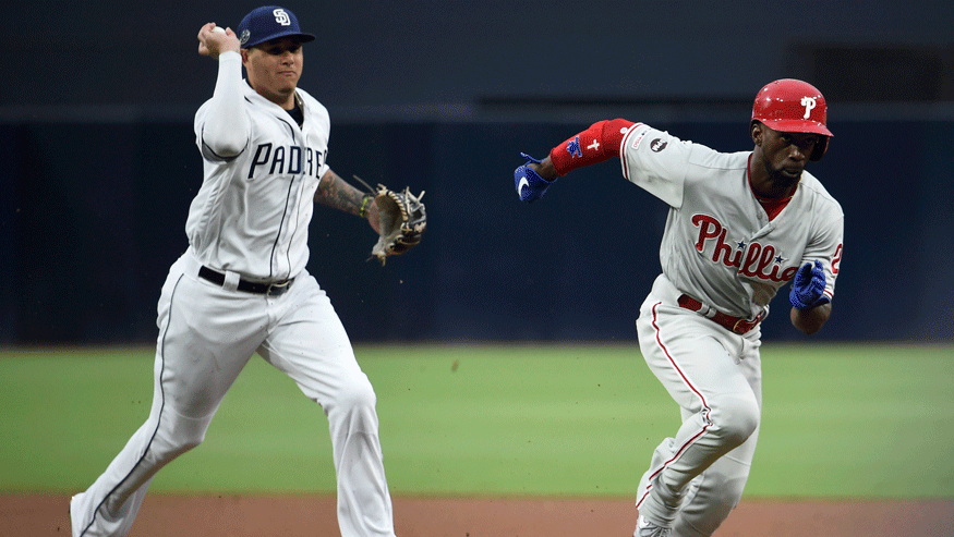 Phillies outfielder Andrew McCutchen sprained his knee on Monday night. (Photo: Getty Images)