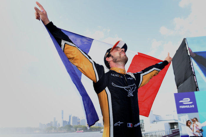 Jean-Eric Vergne won the Formula E championship with a fifth-place finish at the NYC ePrix. (Photo: Getty Images)