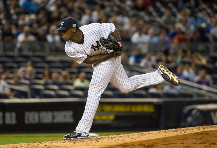 Luis Severino delivers a pitch during a 2016 game at Yankee Stadium. (Getty Images)