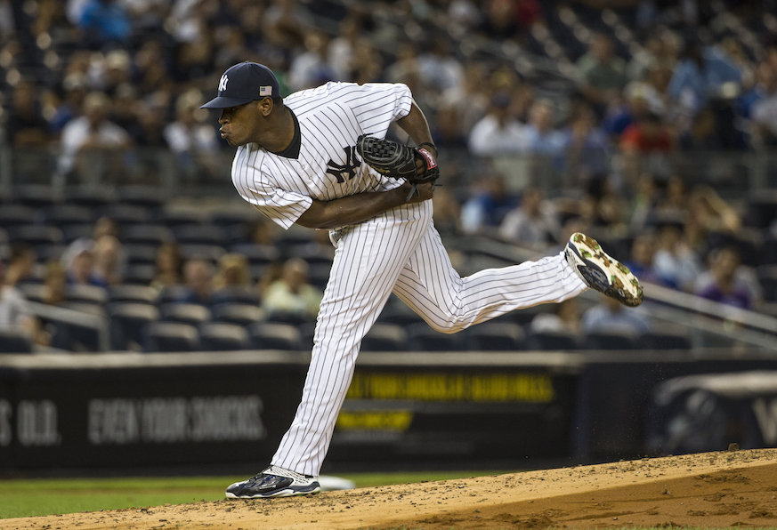 Luis Severino delivers a pitch during a 2016 game at Yankee Stadium. (Getty Images)