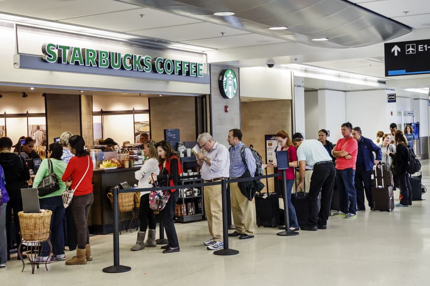 Did Starbucks CEO Kevin Johnson say 'patrons of color' could skip the line?
