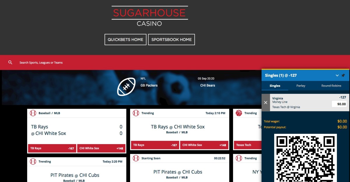 SugarHouse Casino online sports betting Philadelphia QuickBet