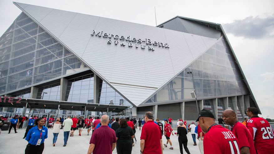 Mercedes-Benz Stadium will host Super Bowl LIII on Feb. 3. (Photo: Getty Images)