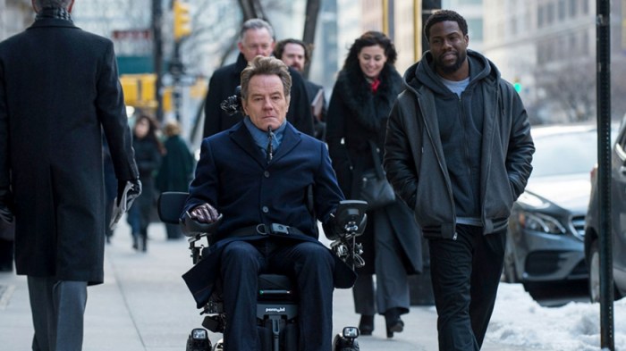 Kevin Hart and Bryan Cranston in The Upside
