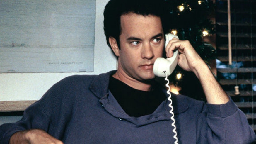 Tom Hanks on the phone
