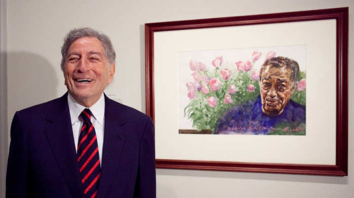 Tony Bennett's painting of Duke Ellington hangs in the Smithsonian Portrait Gallery. Credit: Getty Images