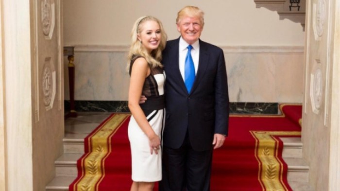 Tiffany Trump and Donald Trump 2017