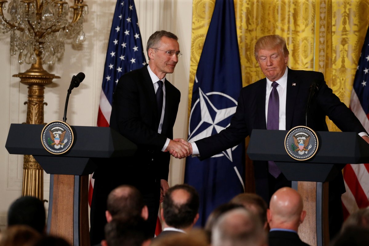 Trump and Stoltenberg meet about NATO