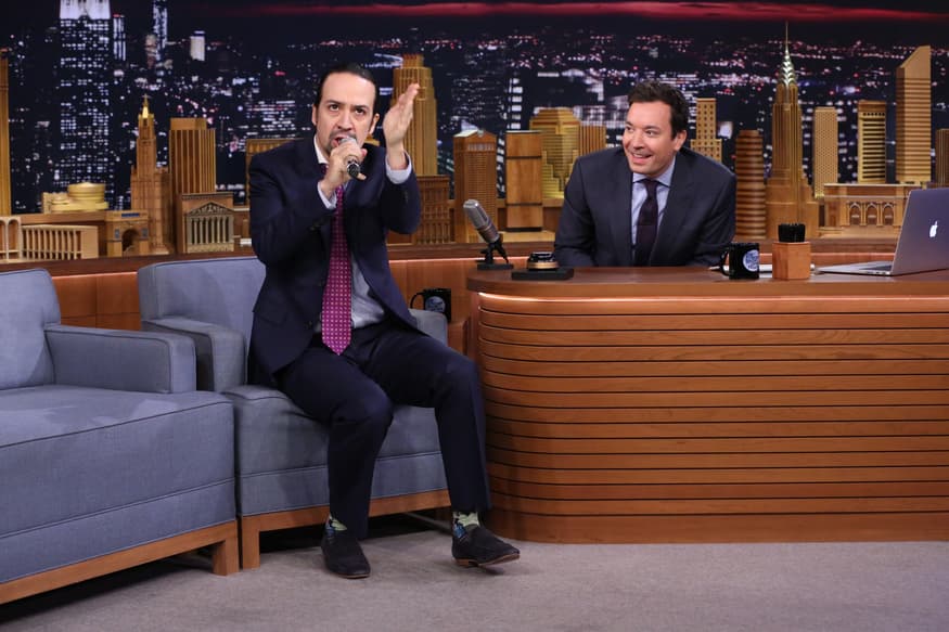Jimmy Fallon and Lin Manuel Miranda sing Two Goats in a Boat