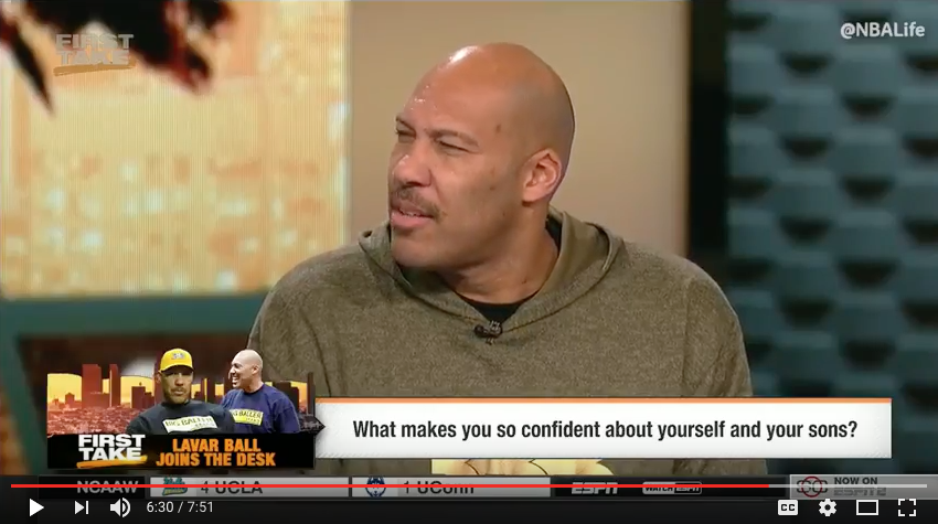 YouTube video: LaVar Ball, dad of Lonzo, yells at Stephen A. Smith on ESPN