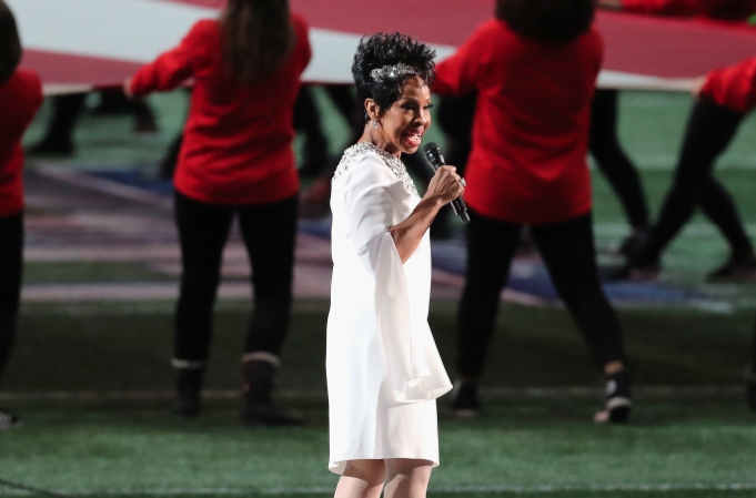 Video Did Gladys Knight go over under National Anthem