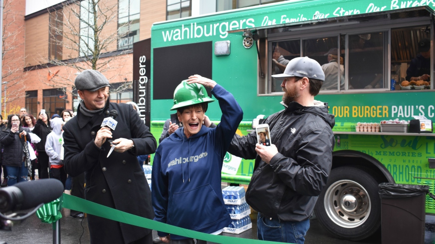 Wahlburgers Boston food truck Donnie Mark Wahlberg