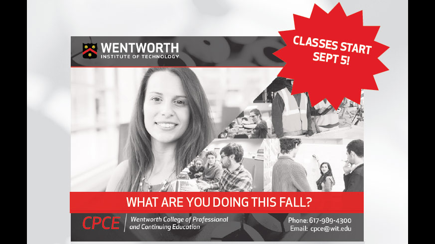 Wentworth Institute of Technology: Classes start September 5!
