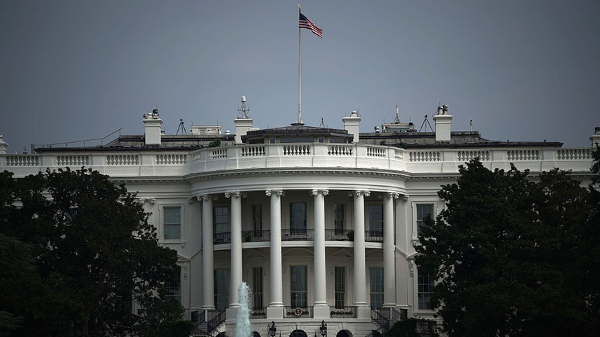 White House flag full staff John McCain