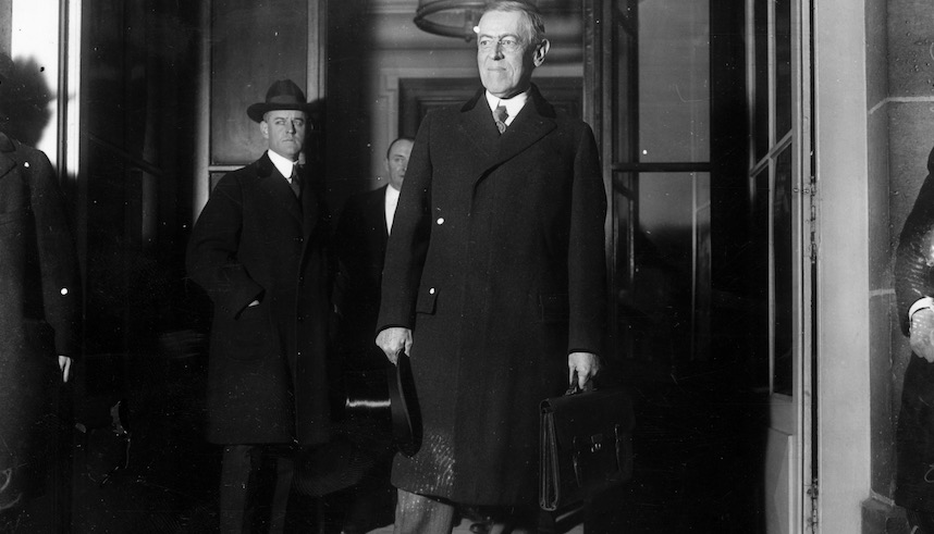 100 years ago today, Woodrow Wilson helped bring peace to Europe with ’14