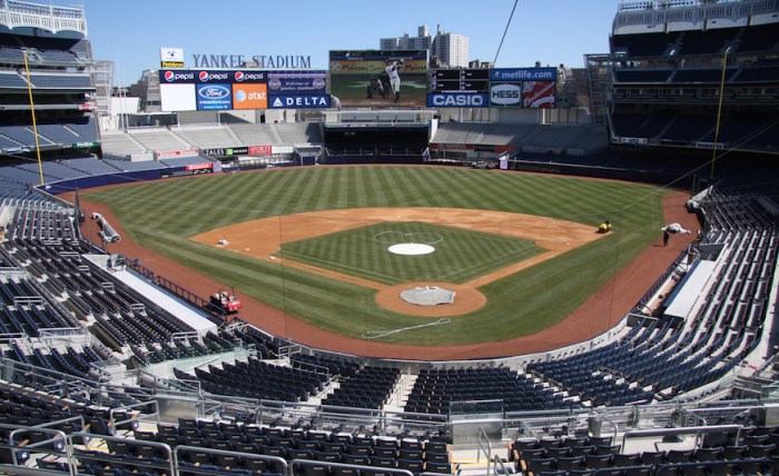 A look inside Yankee Stadium before the gates open. (Getty Images)