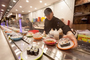 Everything you need to know about YO! Sushi NYC, the conveyor belt restaurant
