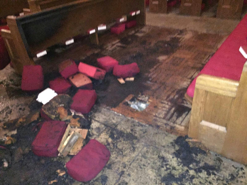 Man burns Manhattan church pews, calls it a “New Year’s fire”: Police