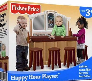 Happy Hour Playset for kids causes online outrage, turns out to be fake