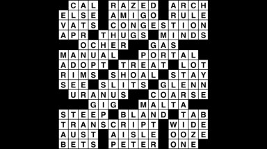 Crossword puzzle, Wander Words answers: June 21, 2019