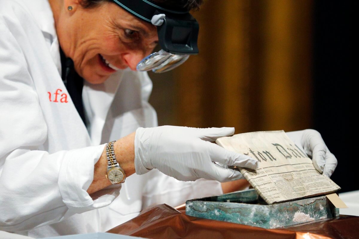 Historic treasures rediscovered in 220-year-old Boston time capsule