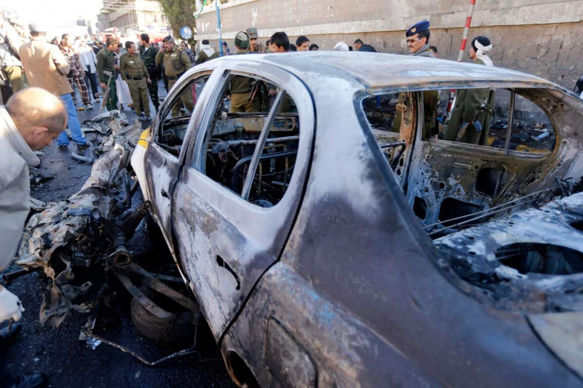 Car bomb blast outside Yemen police college kills 30