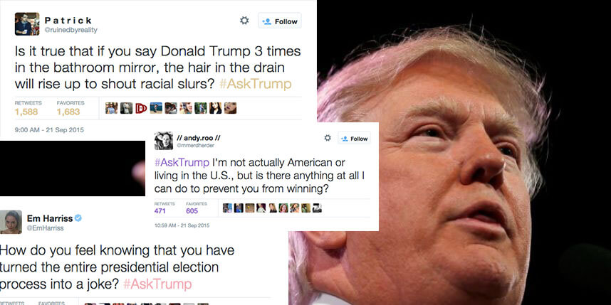 Donald Trump’s #AskTrump Twitter Q&A: The funniest tweets