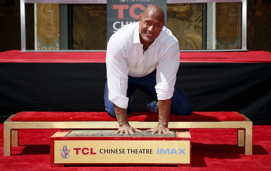 The Rock thanks Steven Spielberg at Hollywood Walk of Fame ceremony