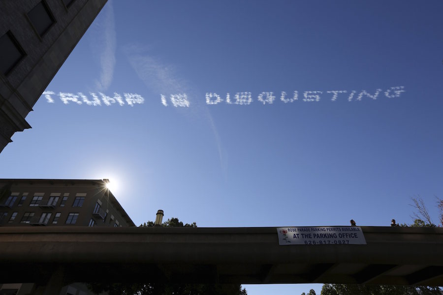 Man behind ‘Trump is disgusting’ skywriting is Rubio supporter