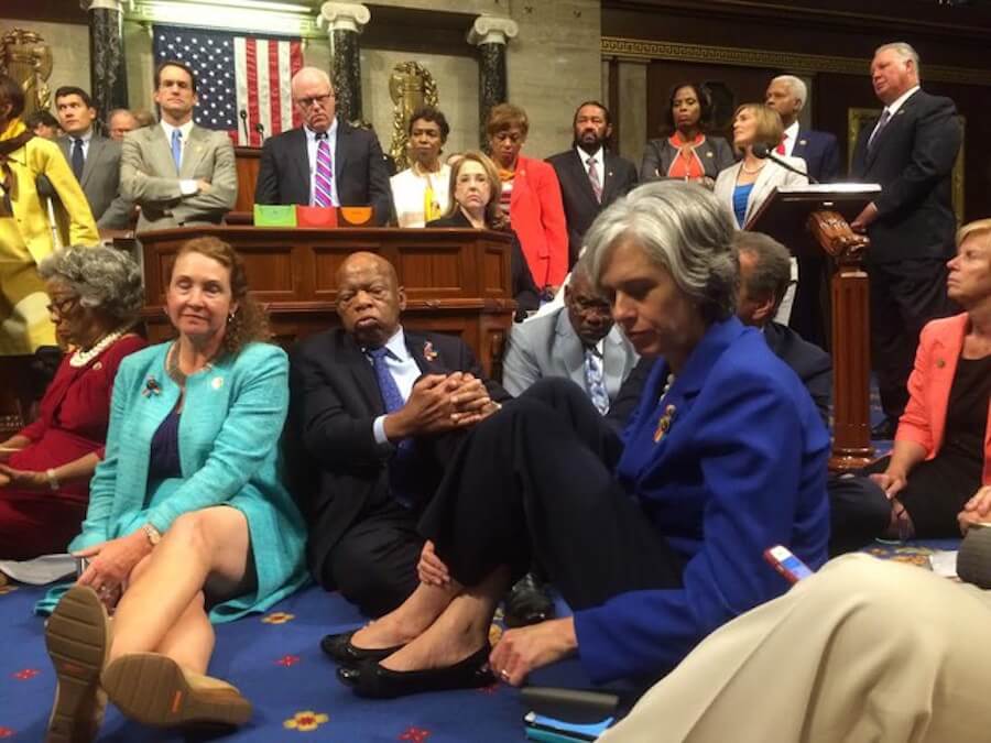 Democrats wind down gun protest after occupying House
